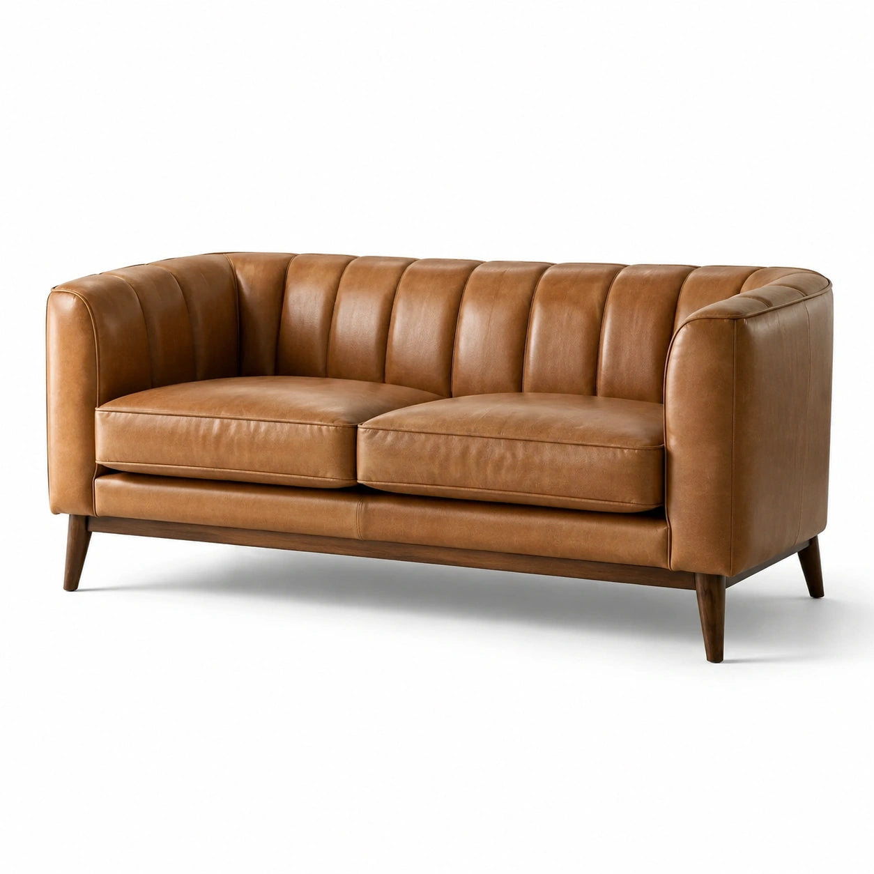 3-Sitzer Ledersofa aus Echtleder Braun 180x85x80 cm
